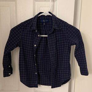 Ralph Lauren Kids Blue Checkered Shirt